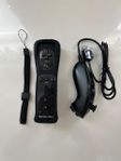 (Helt Ny) Motion Plus Kontrol Svart +Nunchuk - Nintendo wii