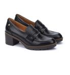 Svarta pumps loafer med klack st 39