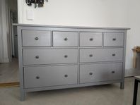 Ikea Hemnes byrå 8 lådor grå
