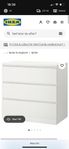Byrå Malm (Ikea) vit bortskänkes