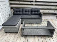 Loungesoffa och bord Jysk/Hillerstorp