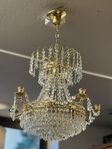 takkrona i empirestil 1900 tal - ljuskrona kristallkrona