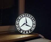 Mercedes lampa ljusskylt