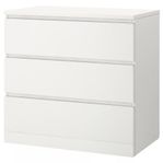 Ikea malm byrå vit 3 lådor 