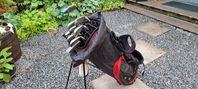 Golfset dam, vänster, m bärbag