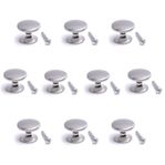 Silver Skåpknoppar i Svampstil (Pack-10)