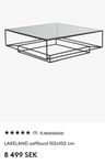 helt ny / oanvänd/ oöppnad design soffbord 100* 100 cm 