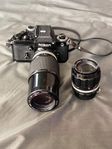 Nikon F2 Kamera med objektiv