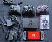 Nintendo switch V2 inkl massa tillbehör 