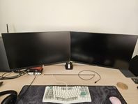2 st - 27 tum - 2560x1440p skärmar - 144Hz & 165Hz - LG & H