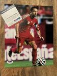 äkta fotbolls autograf signerat foto av Xavi (Barcelona)399