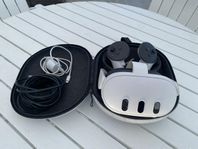 Meta Quest 3 128 gb med fodral och lång laddkabel