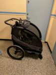 cykelvagn med tillhörande promenadhjul