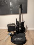 Elgitarr Washburn Rocker Pro inkl gitarrförstärkare.