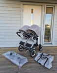 Bugaboo donkey 2 duo med NY liggdel barnvagn