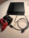 PS4 med 3 kontroller 