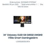 Samsung QD-OLED G8 34” UWQHD