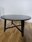 Svart soffbord 90⌀ [IKEA KRAGSTA]