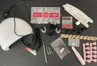 Ledlampa + gellack + geltippar m.m