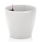 Självvattnande Kruka vit. 24 cm i diameter, 26 cm i höjd
