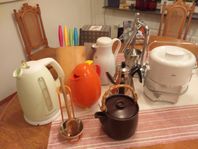 Råsaftcentrifug, citruspress, vattenkokare, termoskannor...