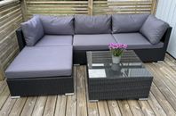 Loungemöbel - soffa + bord