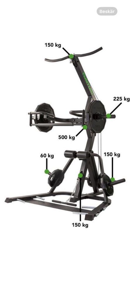 Tunturi WT85 Lever Pulley Gym
