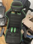 gamingstol grön/svart