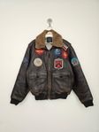 Avirex G-1 Flight Jacket Vintage Top Gun Men Large #3599