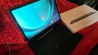 Samsung galaxy tab S9 FE PLUS och dexnor keyboard case.