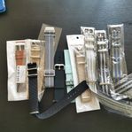 10 stycken helt nya klockarmband. natoband, silikon mm.