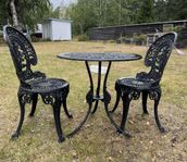 Caféset i svart aluminium 