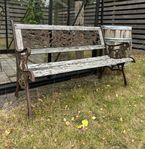 Gammal antik trädgårdssoffa 