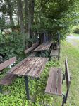 picknickbord, Bänk, utemöbler