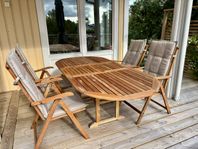 Fina utemöbler i teak