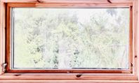 Ovanhängt fönster, massiv furu, isolerglas, 100x60, FSC-ce