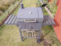 Grillvagn justerbar kolbädd