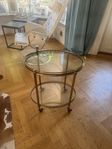 Barvagn mässing/glas