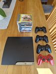 Playstation 3 Slim med tillbehör