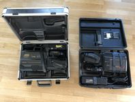 Retro- VHS-kameror samlare, retroprojekt eller filmrekvisita