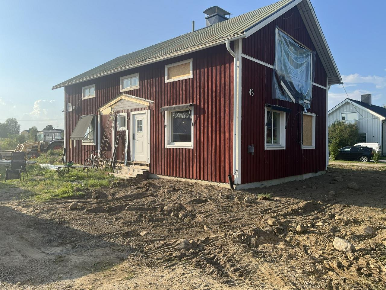 byvägen 43 juoksengi påbörjad...