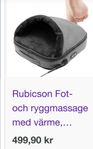 fot och ryggmassage med värme