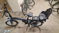 elcykel 20" hopfällbar och barnstol finns tillgänglig 