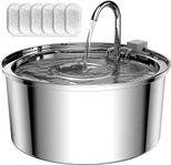 Stainless Steel Cat Fountain + Filters