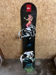 Snowboard Atlantis World 143cm med bindningar och väska