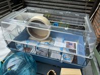 Hamsterbur med tillbehör 