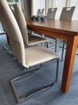 Matsalsstolar med nytt Italienskt Eco-Leather, 7 st stolar
