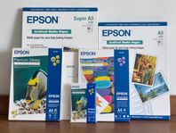 Diverse Epson fotopapper