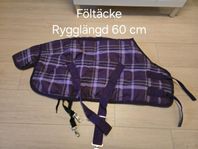 Fodrat föltäcke rygglängd 60 cm