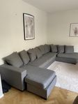 U-Soffa med divan